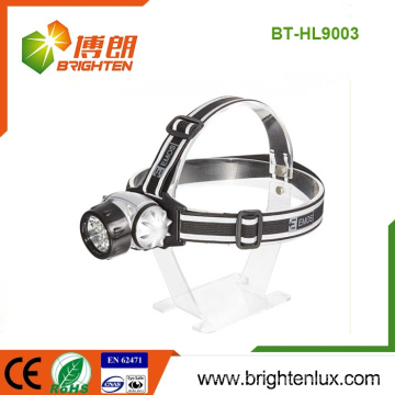 Factory Supply Hunting 7LED 10LED 12LED 18 LED ABS Plastique en plastique Materail 3 * AAA Battery Powered Headlight Headlight